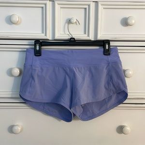 Lululemon Speed up Short Low Rise. Periwinkle 2.5” Shorts. Size 4.